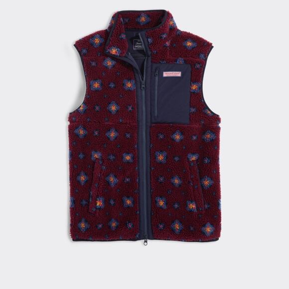 Vineyard Vines Men's Sherpa SuperShep Vest - Picture 1 of 5